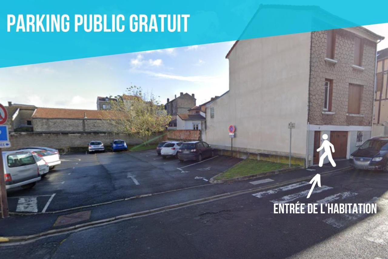 Cocon D'Hiver - Netflix & Wifi - Parking Gratuit - Check-In 24H24 - Kit Bebe Inclus - Emplacement Velos - Goodmarning Chalons en Champagne Luaran gambar