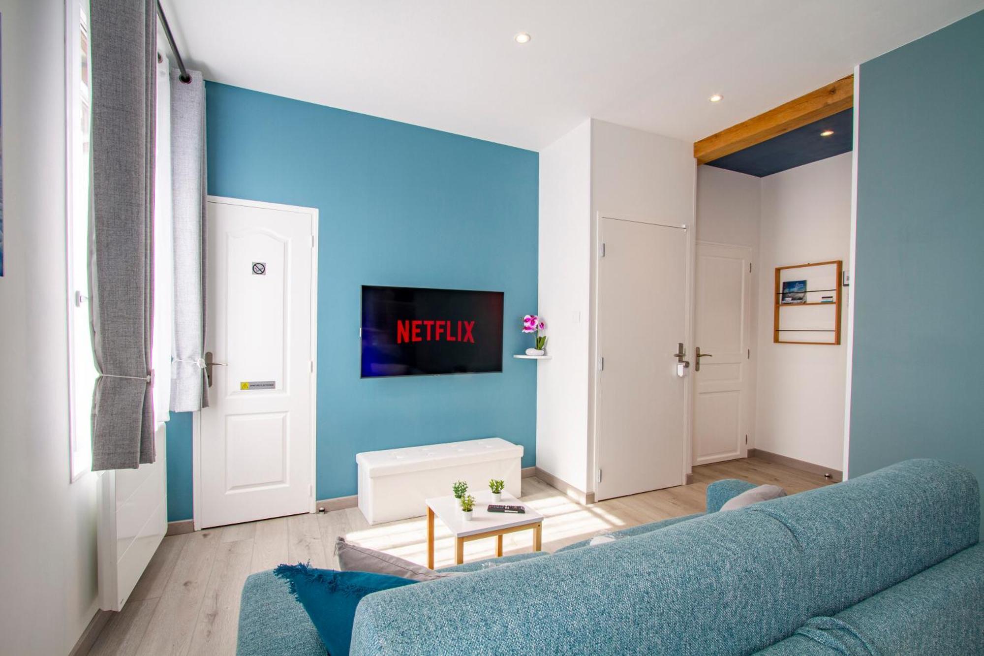 Cocon D'Hiver - Netflix & Wifi - Parking Gratuit - Check-In 24H24 - Kit Bebe Inclus - Emplacement Velos - Goodmarning Chalons en Champagne Luaran gambar